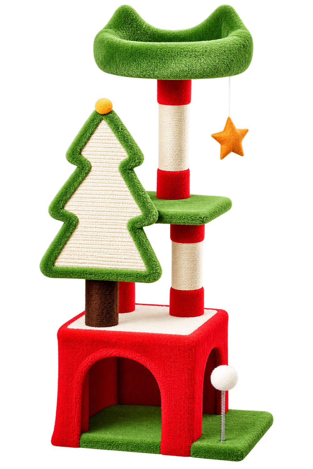 Santa Claws Club Merry Climber cat tree
